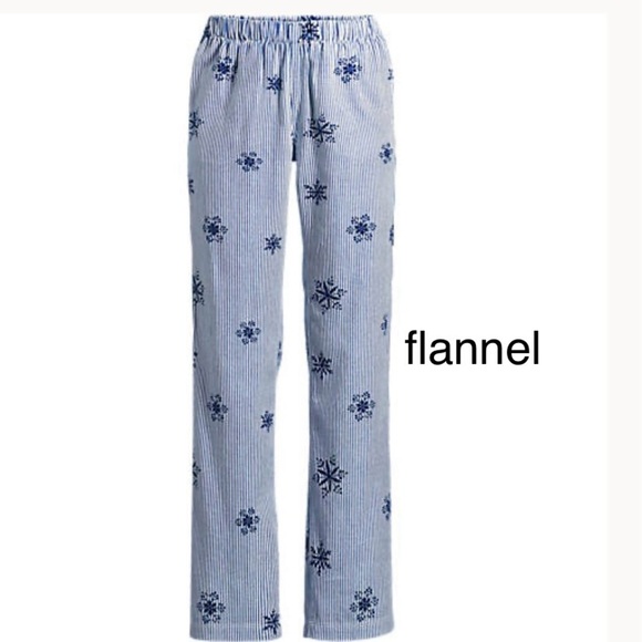 Lands' End Other - LANDSEND Women's Print Flannel Pajama Pants 100% COTTON FLANNEL with pockets!